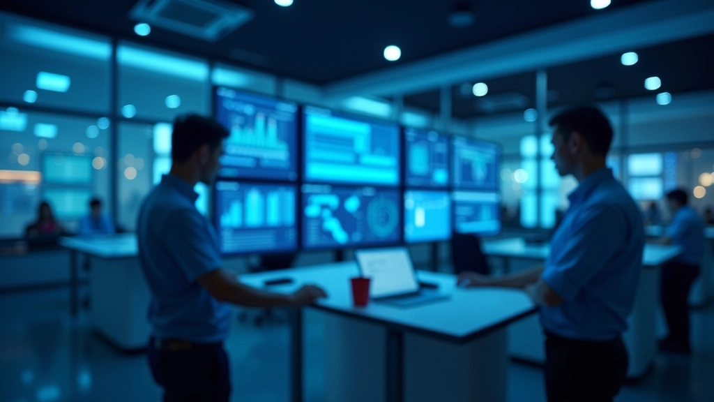 Future financial technology concept showing advanced digital systems, AI integration, and next-generation banking infrastructure